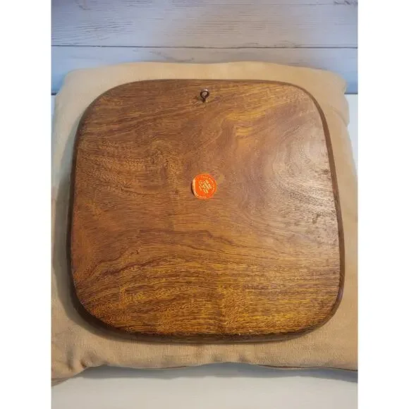 Carved Teak? Wood Tray Fish Wall Haitian Art Marked "The Red Carpet" - Picture 5 of 8